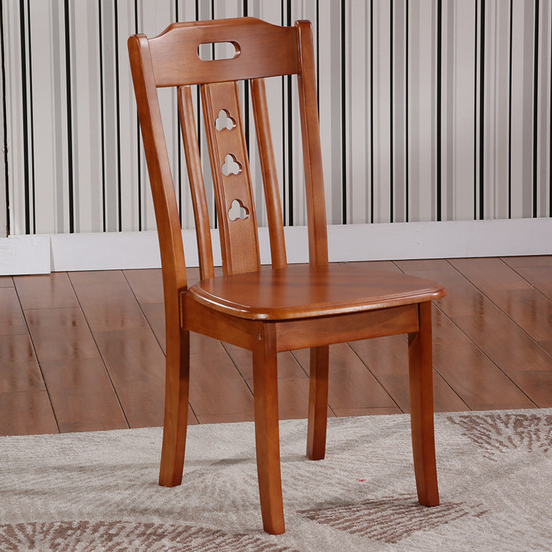 Solid Wood Dining Chair Oak Chair Household Restaurant Stool Simple Wooden Hotel Dining Table Chair Backrest Chair
