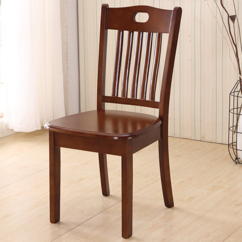 Solid Wood Dining Chair Oak Chair Household Restaurant Stool Simple Wooden Hotel Dining Table Chair Backrest Chair