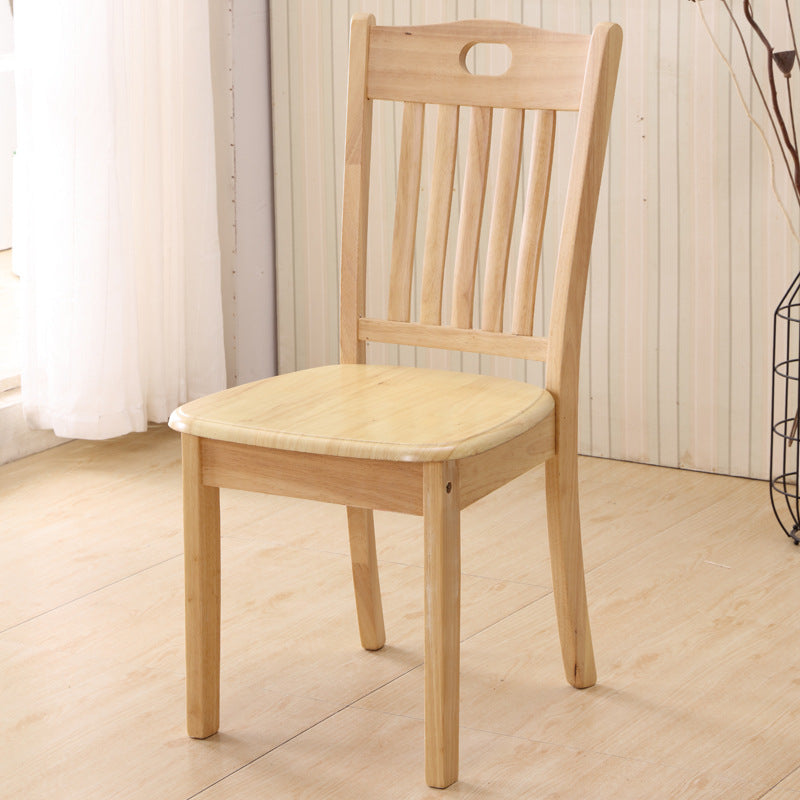Solid Wood Dining Chair Oak Chair Household Restaurant Stool Simple Wooden Hotel Dining Table Chair Backrest Chair