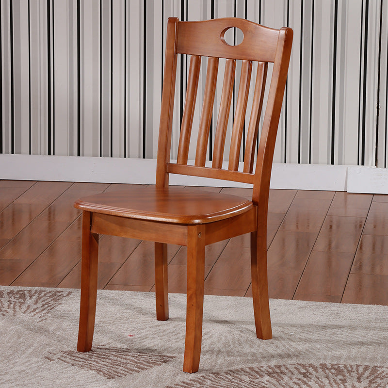 Solid Wood Dining Chair Oak Chair Household Restaurant Stool Simple Wooden Hotel Dining Table Chair Backrest Chair