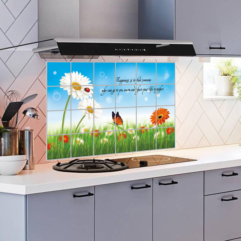 Stickers Thick Aluminum Foil Kitchen Wall Stickers