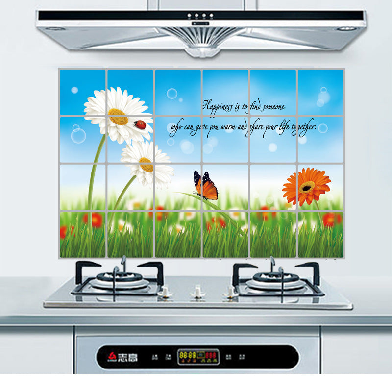 Stickers Thick Aluminum Foil Kitchen Wall Stickers