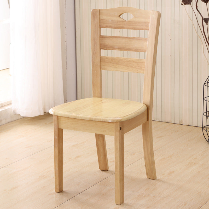 Solid Wood Dining Chair Oak Chair Household Restaurant Stool Simple Wooden Hotel Dining Table Chair Backrest Chair