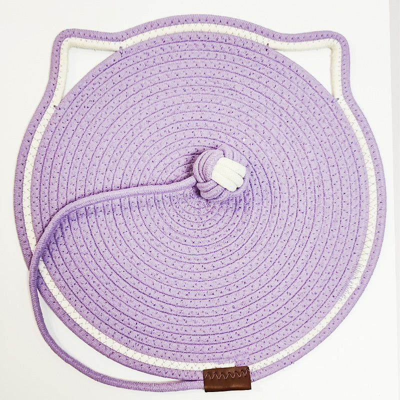 Woven Cotton Cord Cat Pets Scratching Pad Self-hi Ball Integrated Pet Products
