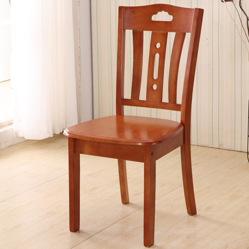 Solid Wood Dining Chair Oak Chair Household Restaurant Stool Simple Wooden Hotel Dining Table Chair Backrest Chair
