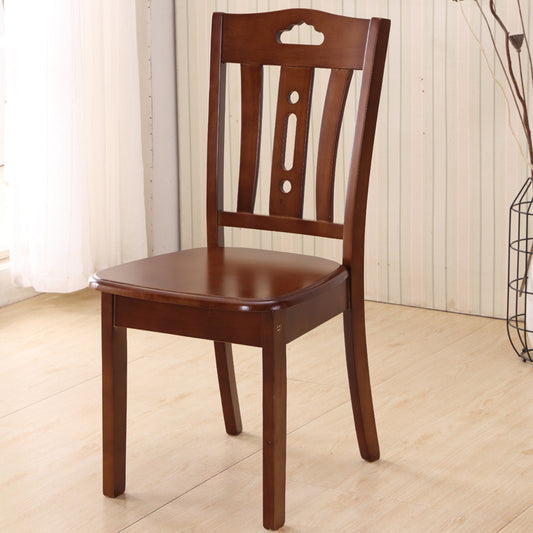 Solid Wood Dining Chair Oak Chair Household Restaurant Stool Simple Wooden Hotel Dining Table Chair Backrest Chair