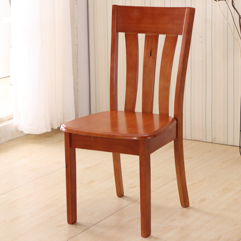 Solid Wood Dining Chair Oak Chair Household Restaurant Stool Simple Wooden Hotel Dining Table Chair Backrest Chair