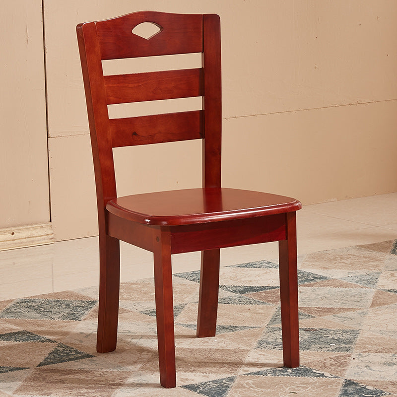 Solid Wood Dining Chair Oak Chair Household Restaurant Stool Simple Wooden Hotel Dining Table Chair Backrest Chair