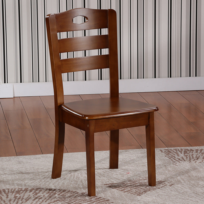 Solid Wood Dining Chair Oak Chair Household Restaurant Stool Simple Wooden Hotel Dining Table Chair Backrest Chair