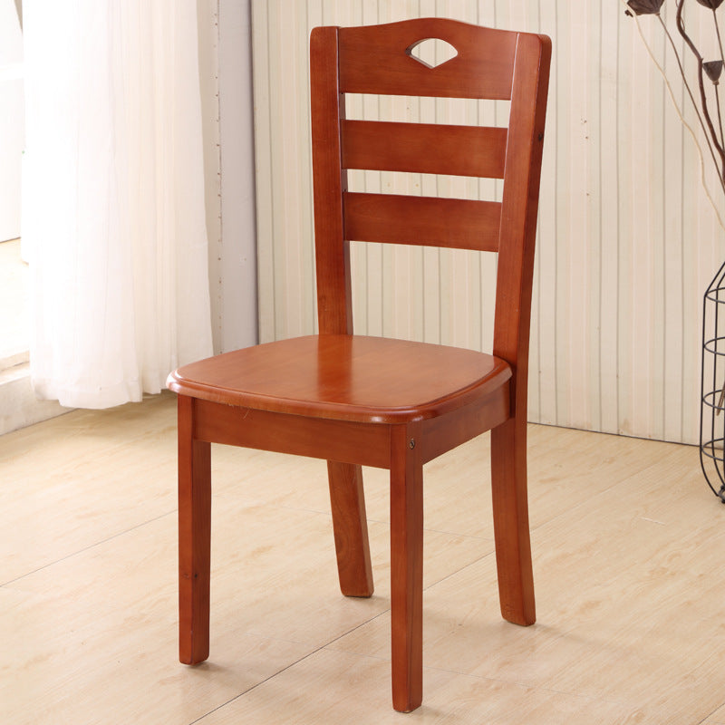Solid Wood Dining Chair Oak Chair Household Restaurant Stool Simple Wooden Hotel Dining Table Chair Backrest Chair