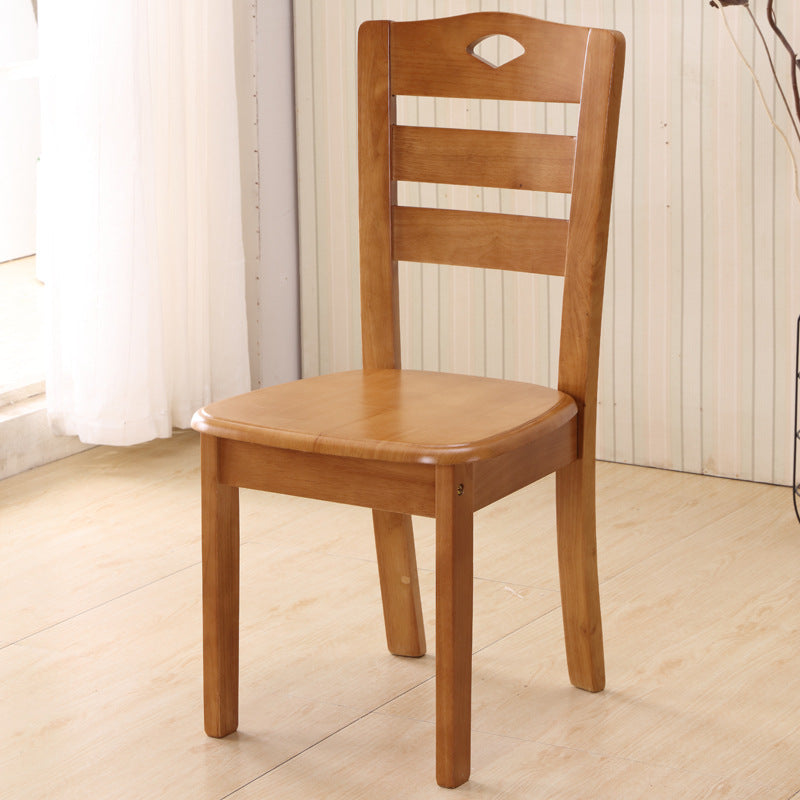 Solid Wood Dining Chair Oak Chair Household Restaurant Stool Simple Wooden Hotel Dining Table Chair Backrest Chair